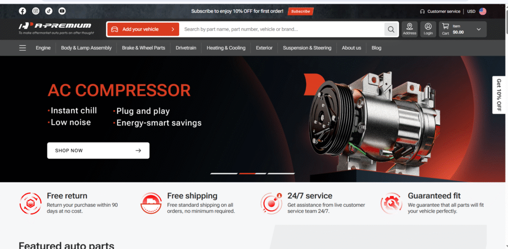 A-Premium Auto Parts Introduction