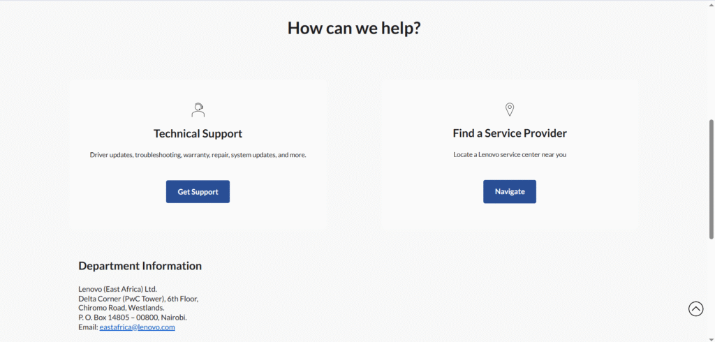 Lenova Support