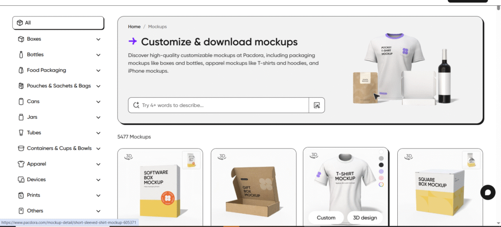 Pacdora Mockups
