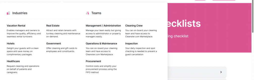 cleanster use case