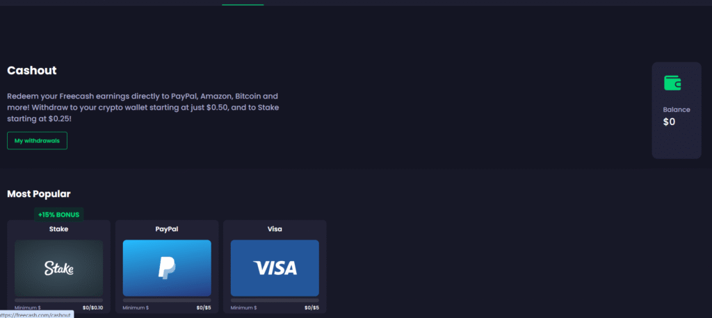 Cashout