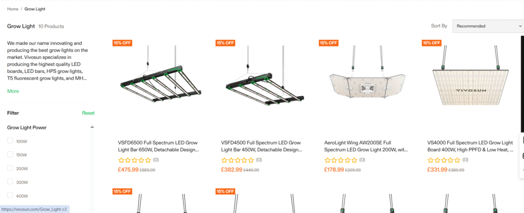 Vivosun Inc Grow Light