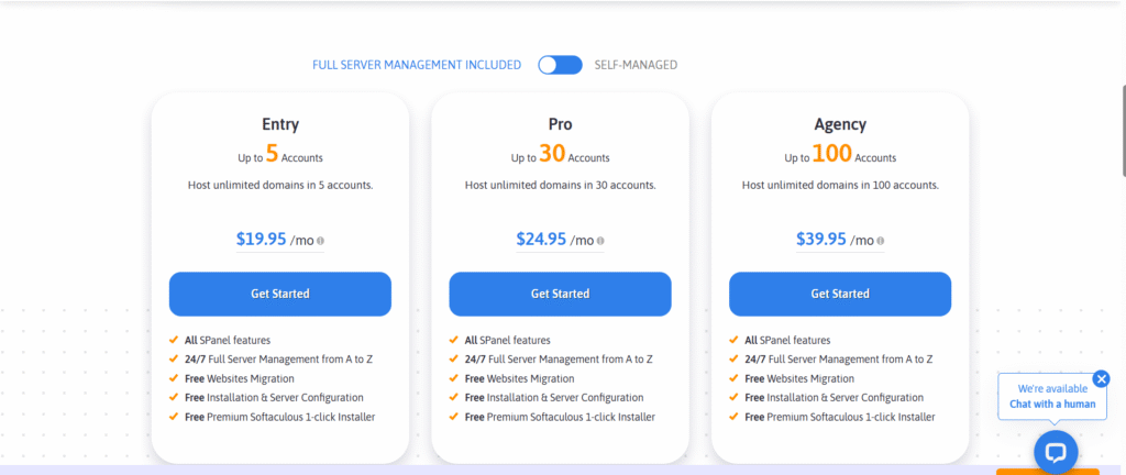 Spanel Pricing
