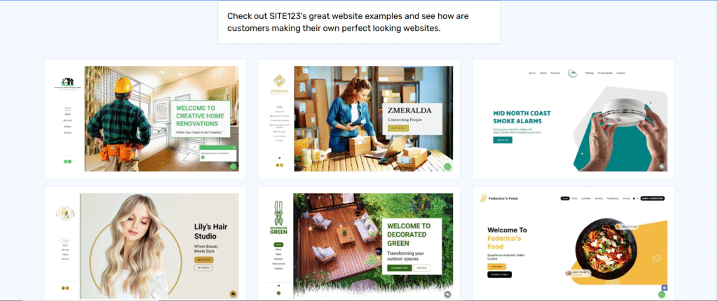 website examples