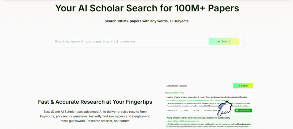EssayDone AI Scholar