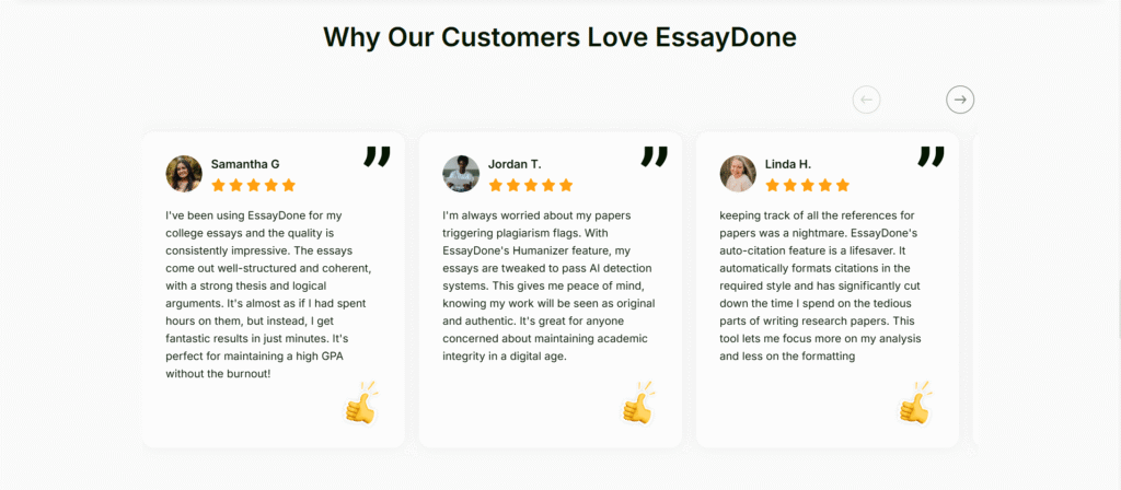 EssayDone Customer Review
